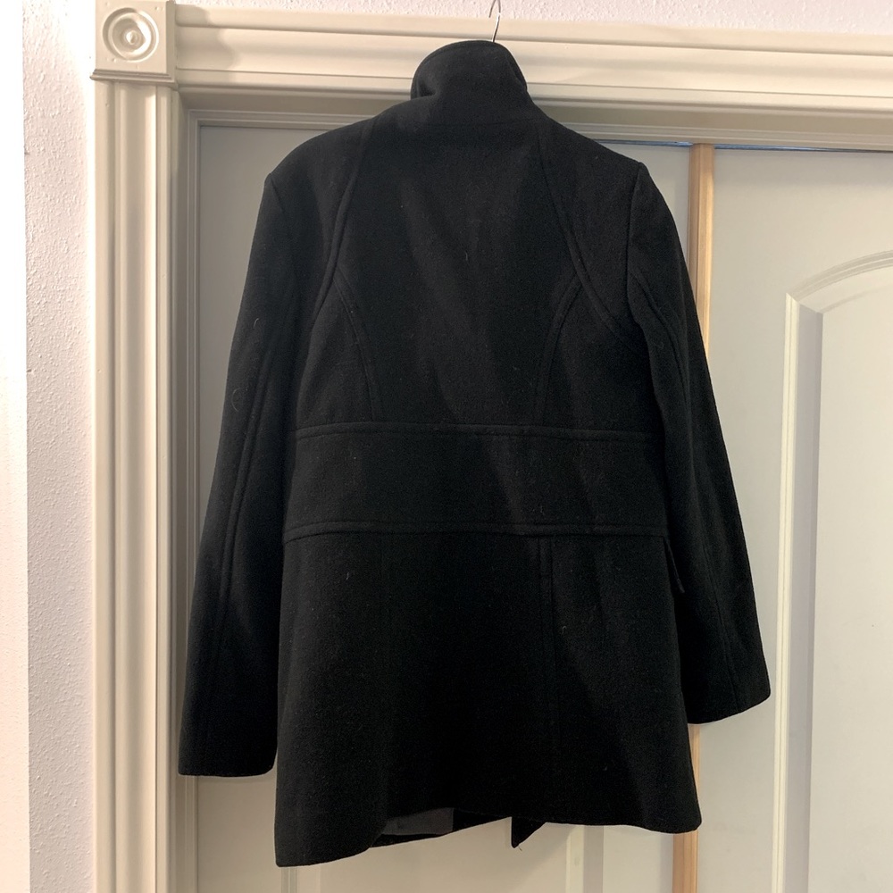 Andrew Marc Black Pea Coat - Picture 2 of 2